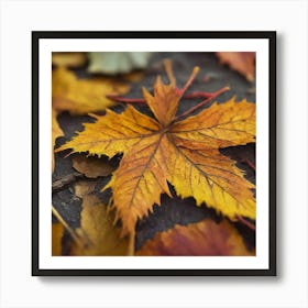 Autumn Leaves 4 Art Print