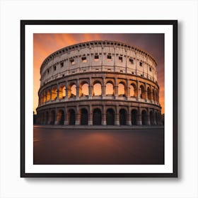 Roman Sunset Art Print