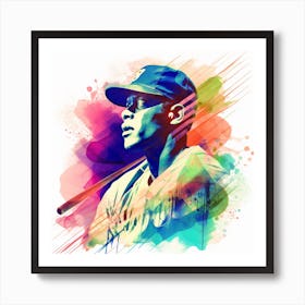 Baseball Player Art Print