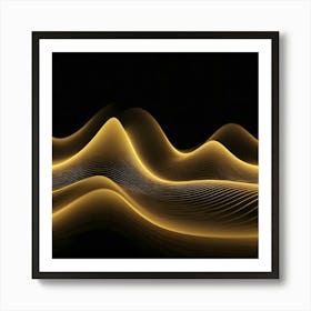 Abstract Wave - Wave Stock Videos & Royalty-Free Footage 5 Art Print