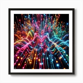 Light Art Neon Art Print