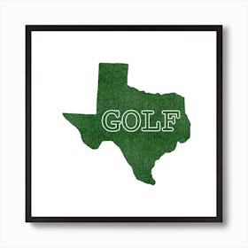 Golf Texas 2 Art Print