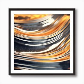 Abstract Water Wave 1 Poster