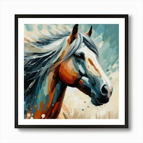 Horse Head Painting Art Print