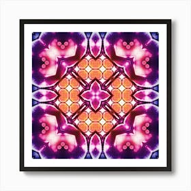 Psychedelic Abstract Flower Art Print