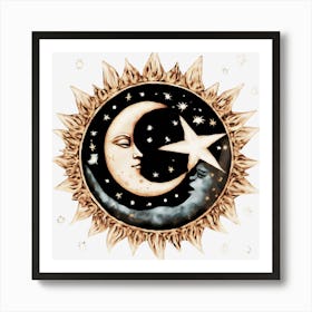 Moon And Sun 2 Art Print