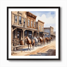 Old West Town 45 Art Print