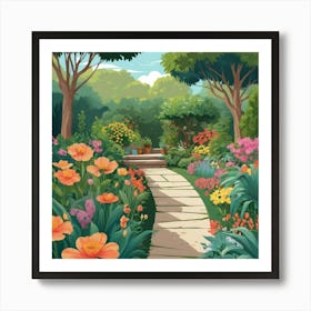 Garden Path Art Print