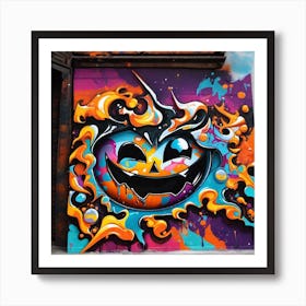 Spooky Pumpkin Art Print
