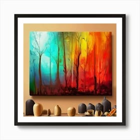 Abstract Forest Painting Art Print