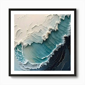 Abstract Ocean Wave Art Print