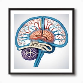 Human Brain Anatomy 21 Art Print