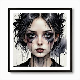 Gothic Girl Art Print