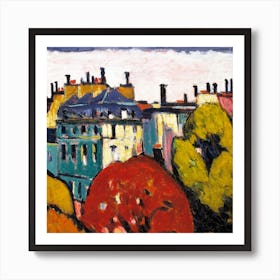 Landscape, Paris, Henry Lyman Saÿen Square Art Print