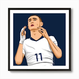 Phil Foden Art Print