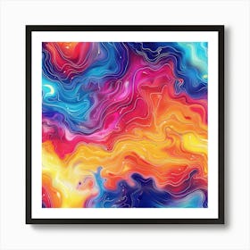 Abstract Aura (9) Art Print