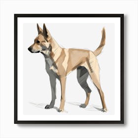 Carolina Dog 3 Art Print