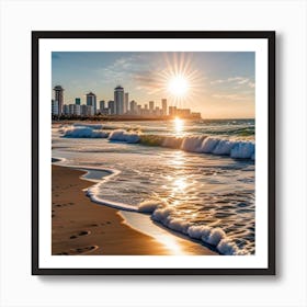 Sunset At The Beach Poster