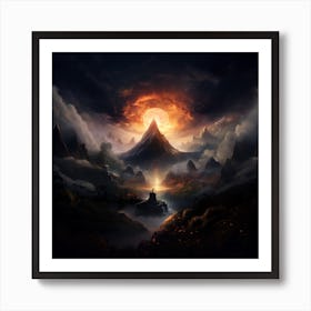 Mountain Landscape Art Print