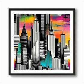 New York City Skyline 67 Art Print