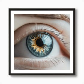 Close Up Of A Woman'S Eye 8 Art Print