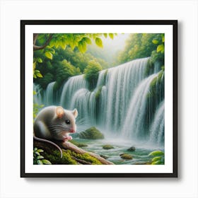 Mouse In The Forest 8 Art Print