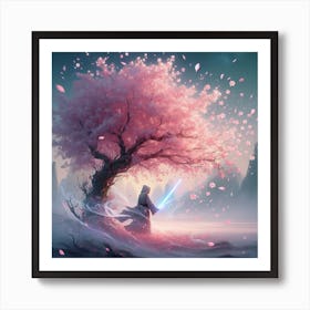 Star Wars Art,The Force in Bloom,Blossoming Hope Art Print