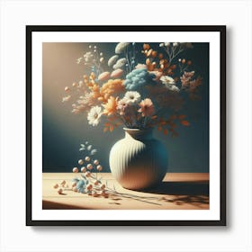 Flowers In A Vase 18 Art Print