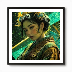 Japan Geisha Visual 18 Art Print