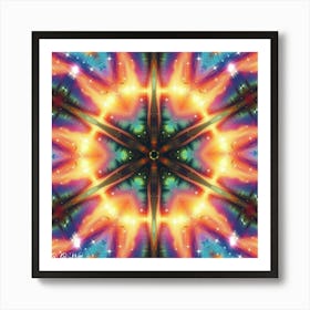 Psychedelic Star 5 Art Print