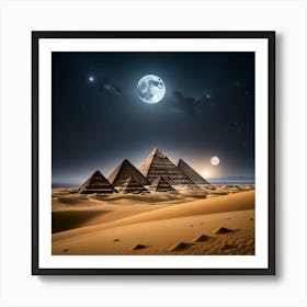 Egyptian Pyramids Art Print