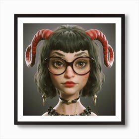 Devil Girl Art Print