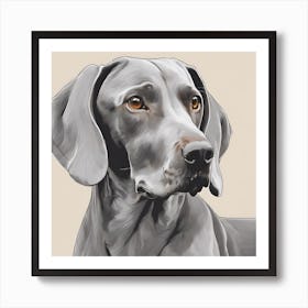 Weimaraner Art Print