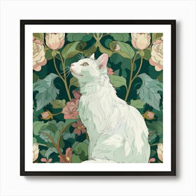 White Cat 14 Art Print