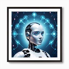 Robot Woman 13 Art Print