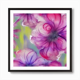 Vibrant Floral Art Print