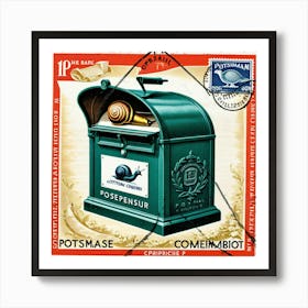 Snail Mail Box Art Print