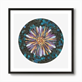 Mosaic Flower Art Print