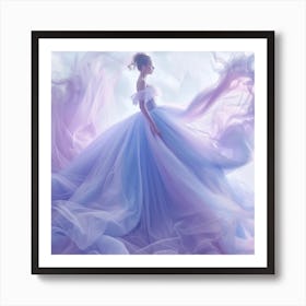 Dreamy Wedding Dress Art Print