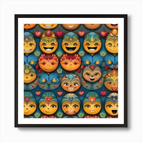 Emojis 2 Art Print