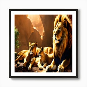 Lions Art Print