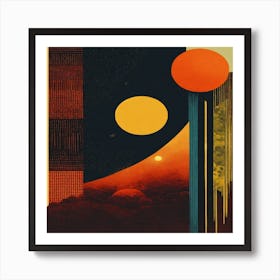 Sun And The Moon 1 Art Print