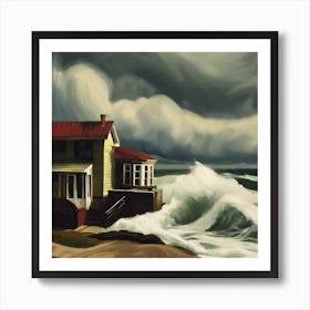 House On The Beach Art Print