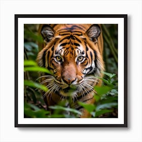 Tiger In The Jungle Art Print