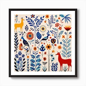 Mexican Folk Art Art Print