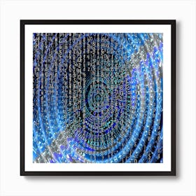 Matrix Technology Data Digital 2 Art Print