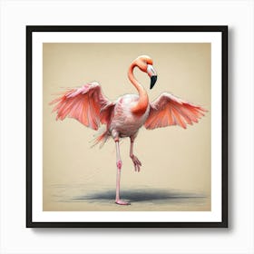 Flamingo 50 Art Print