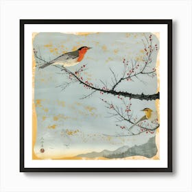 Birds. The Poem Of The Fluttering Seasons [鳥たち: 羽ばたく季節の詩] (III) Art Print