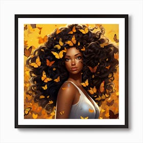 Butterfly Girl 34 Art Print