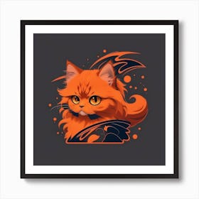 Orange Cat Art Print